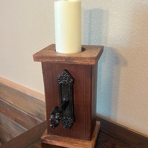 wood candle holders