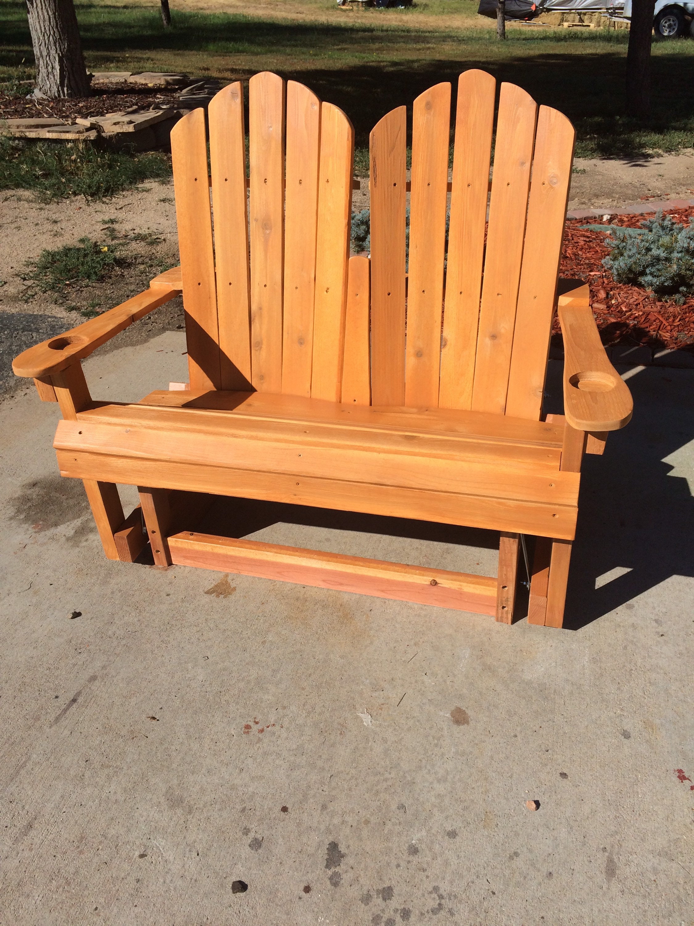 Gliding Adirondack Bench - Etsy
