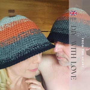 Modèle de bonnet de sauna au crochet : bonnet en laine adapté aux débutants (Guide PDF)