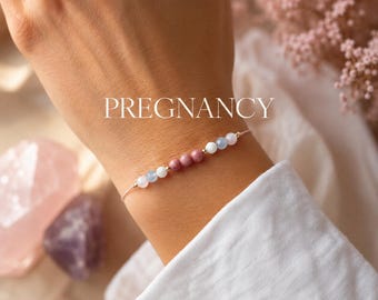Pregnancy Crystal Bracelet - Gift for Expecting Mom