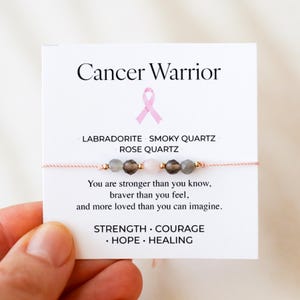 Armband voor kankerpatiënten, cadeau voor borstkankerpatiënten, kristallen armband als steun bij chemotherapie, cadeau voor haar