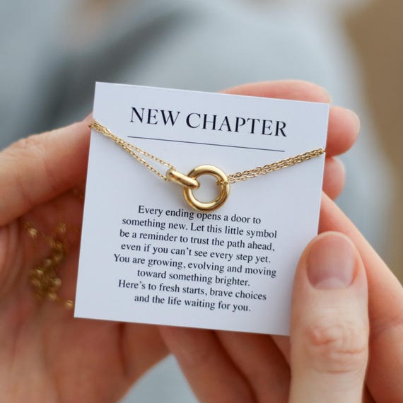 New Chapter Gift - Fresh Start Necklace - Starting Over Gift