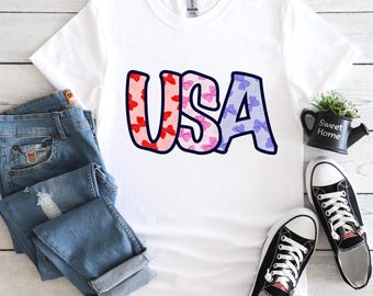 USA 4th of July PNG: Patriotic Bows Pattern Clipart