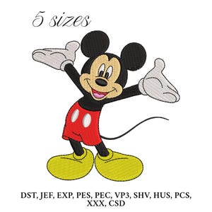 Mickey mouse embroidery design - Etsy 日本