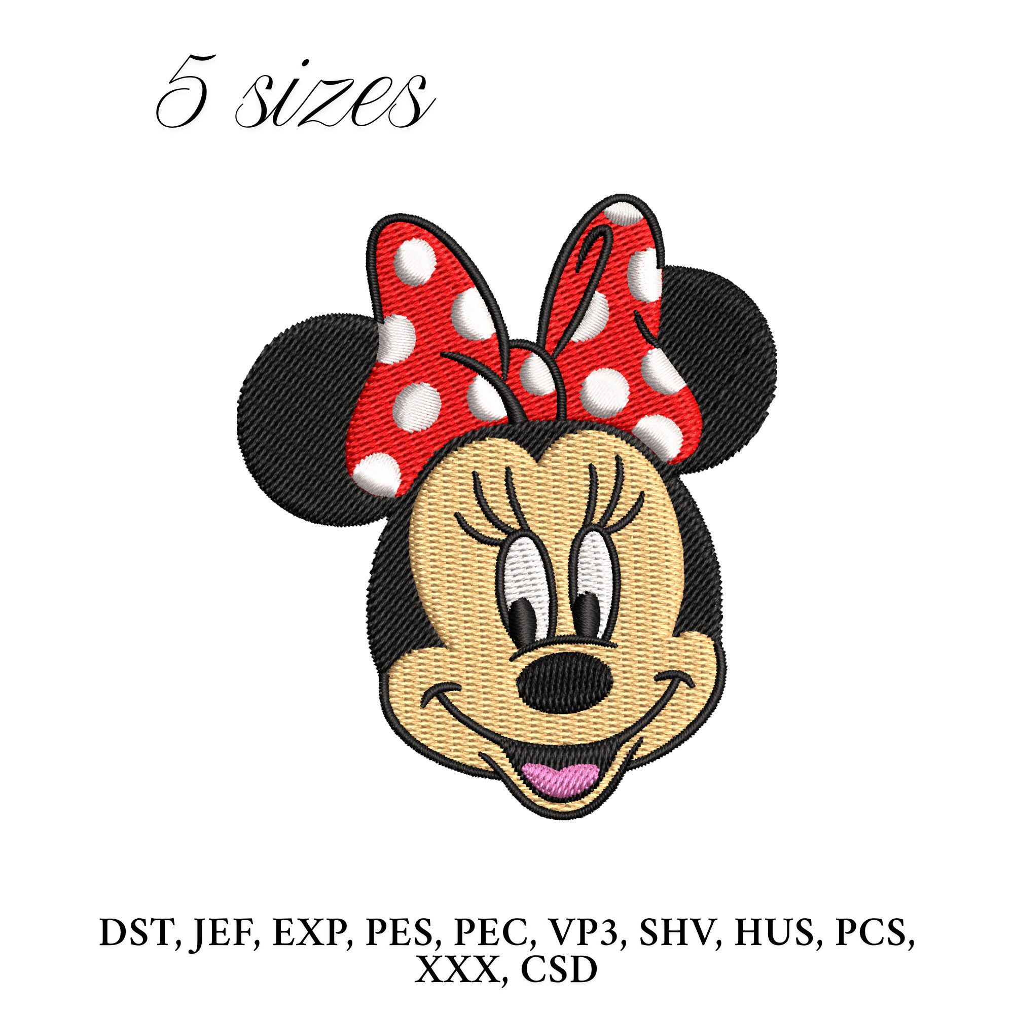 Abito Minnie Mouse Ricamato Maniche Lunghe – Bimba – Rosso – Nuovo