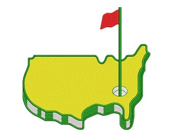 Golf Embroidery Design,  Golf  Embroidery Machine File, Golf Ball Digital Embroidery Patterns