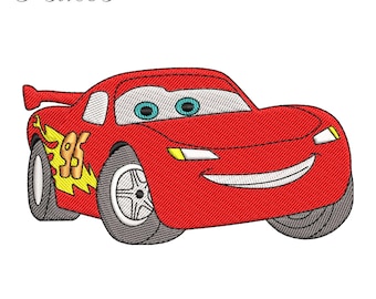 Mcqueen Embroidery Design,  Lightning McQueen Embroidery Machine File, Car 95 Digital Embroidery Patterns