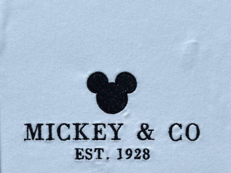 Micky Pattern Logo Mickey Mouse Embroidery Design, Mickey and Co Embroidery Machine File ...