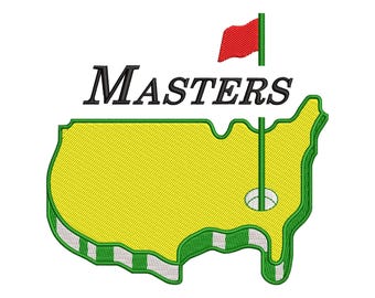 Golf Embroidery Design,  Golf Masters  Embroidery Machine File, Golf Ball Digital Embroidery Patterns