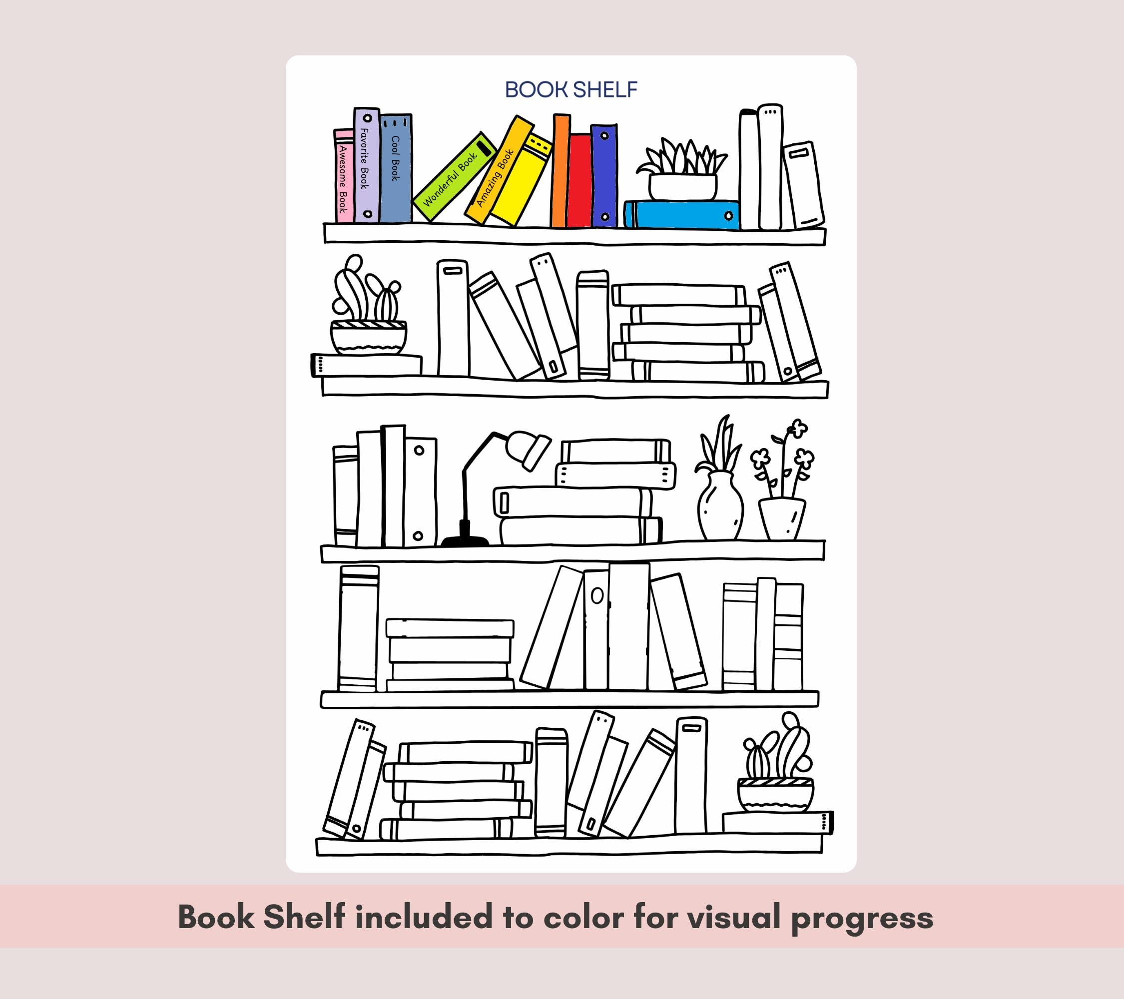 Reading Tracker Printable, Reading Log, Book Log | Instant Download ...