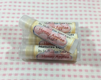 Baume à lèvres, trucs pour les lèvres pommes miel, baume à lèvres fait main, baume à lèvres naturel, baume à lèvres aromatisé, baume à lèvres à la cire d'abeille