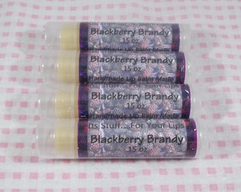 Lip Balm, Blackberry Brandy Flavored Lip Stuff - Handmade Lip Balm, Natural Lip Balm, Flavored Lip Balm