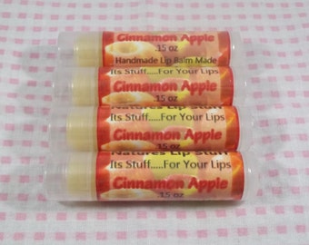 Lip Balm, Cinnamon Apple Lip Stuff - Handmade Lip Balm, Natural Lip Balm, Flavored Lip Balm