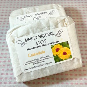 Calendula Hot Process Soap, Natural Soap, Handmade Soap, Moisturizing Soap, Scente Soap, Vegan Soap