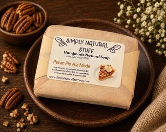 Clearance Soap, Pecan Pie Soap, Natural Hot Process Soap, Handmade Soap, Coconut Milk Soap, Scented Soap, Moisturizing Soap, Natural Soap
