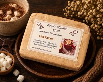 Clearance Soap, Hot Cocoa Soap, Handmade Soap, Natural Hot Process Soap, Natural Soap, Handmade Soap, Scented Soap, Moisturizing Soap