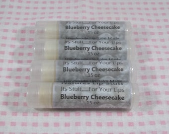 Protetor labial, batom sabor cheesecake de mirtilo - protetor labial artesanal, protetor labial natural, protetor labial saborizado