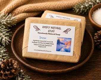 Clearance Soap, Snow Soap, Handmade Soap, Natural Hot Process Soap, Natural Soap, Handmade Soap, Scented Soap, Moisturizing Soap, Vegan Soap