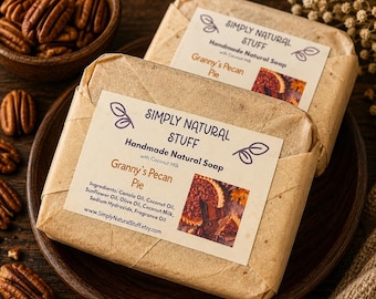 Clearance Soap, Granny’s Pecan Pie Soap, Natural Hot Process Soap, Handmade Soap, Coconut Milk Soap, Scented Soap, Moisturizing Soap