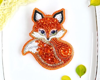 ビーズ刺繍キット：ハリネズミのブローチ、手作りハリネズミのピン