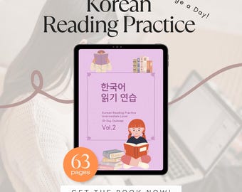 Korean Reading Practice Vol 2: 30-Day Challenge for Intermediate Learners (PDF) + MP3 Files