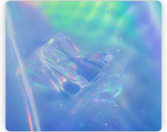 Holographic Rainbow Mouse Pad: Anti-Slip Rubber Desk Mat