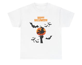 Camiseta de Halloween con escoba de bruja, regalo espeluznante