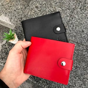 Cartera de cuero con clip para billetes, regalo para él, carteras para hombre, cartera de cuero para mujer, regalo minimalista, cartera para regalo, cartera personalizada para hombre