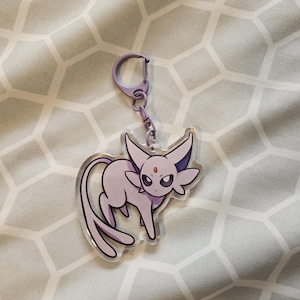 Fanmade Espeon Acrylic Charm 2.5&quot;