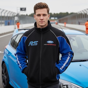 Ford RS Power Fleece Jacket with Embroidered Motorsport Fan Wear