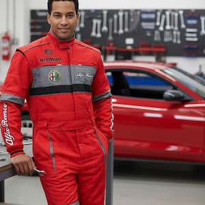Nuova tuta da meccanico Alfa Romeo Work Wear - ricamata, S-3XL