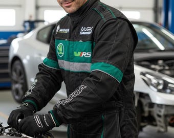 Mono de mecánico bordado Skoda vRS: ropa para aficionados al automovilismo