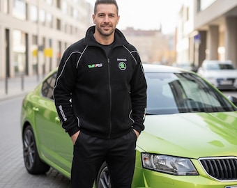 Skoda vRS Fleecejacke: Bestickte Sportbekleidung für Fans