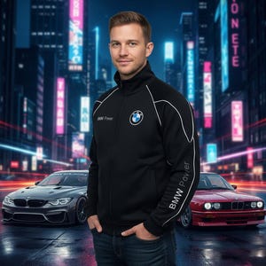 BMW Power-fleecejack: fanwear met geborduurd logo
