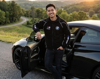 BMW M Power fleecejack: geborduurd logo fanwear