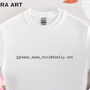 Mama Dada Mini Matching Family Shirt Design, Handwritten Script PNG, Minimalist Parent and Baby T-Shirt Graphic for Sublimation
