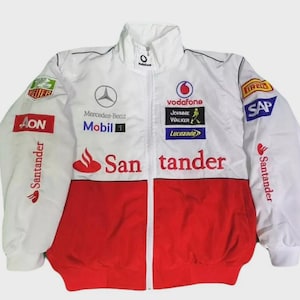 Vintage Mercedes F1 Embroidery Racing Jacket.