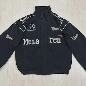 F1 Mercedes McLaren Vintage Racing Embroidered Jacket.