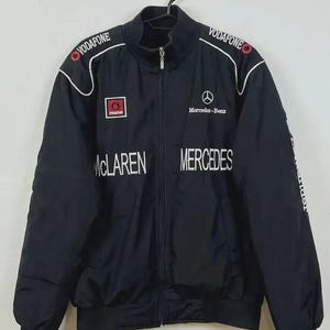 F1 Mercedes McLaren Vintage Racing Embroidered Jacket.