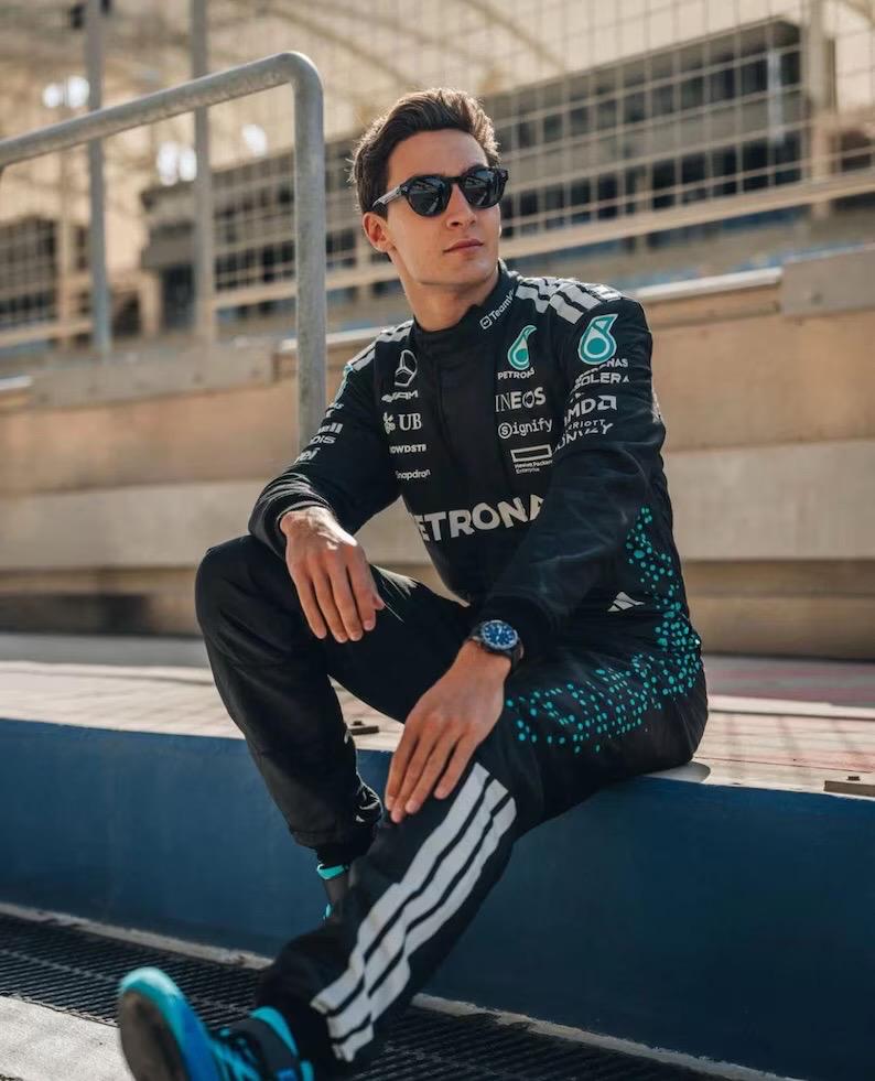 AMG F1 Mercedes 2025 Go Kart Racing Suit, Free Gift (t-shirt, Balaclava ...