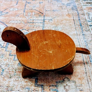 Vintage 1930 wooden Handmade Turtle