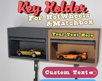 Car Garage Key Holder - Customizable Key Holder - Hot Wheels Car Garage - Hot Wheels Display