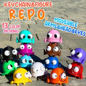 REPO Keychain Robot - R.E.P.O Figurine - Gamer Gift