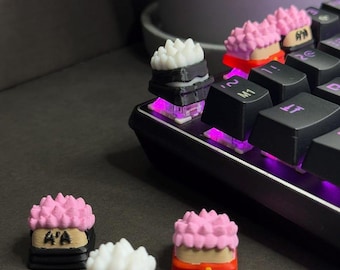 Anime Jujutsu Keycaps – Handmade Anime Keycaps - Cherry FX Keyboard - Anime Fan Gift