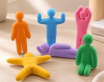 Meccha Chameleon Inspired Mini Figures | 3D Printed Game Characters, Full Set or Single Pose, Coloured or Ready to Paint | 6 pose hide&seek