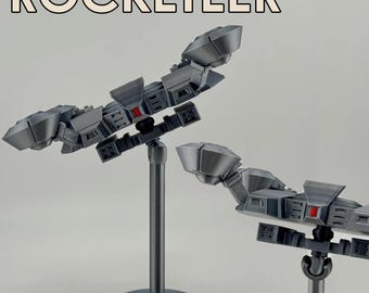 Arc Raiders Rocketeer Figure | 3D Printed Spacecraft with Stand | Sci-Fi Flight Model | Gaming Room Decoration | Gift for Men & Gamers