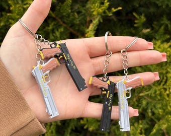Ebony & Ivory Keychain