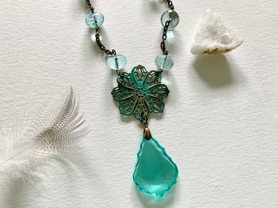 Anthropologie turquoise necklace best sale