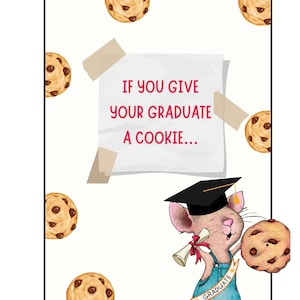 Wenn Sie Ihrem bestandenen Abschluss ein Plätzchen geben, Abschlussgeschenkbuch druckbar, Abschlussgeschenk für Studenten, Abschlussgeschenk, Abschlussgeschenkkartenbuch