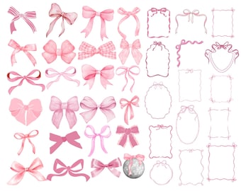Boho Ribbon Svg Bundle, Coquette Bow Svg, Ribbon bow Svg, Bow Svg Png, Hand Draw frames, Wavy Borders,Bow outline, Hair Bow Svg, Bow Tie Svg